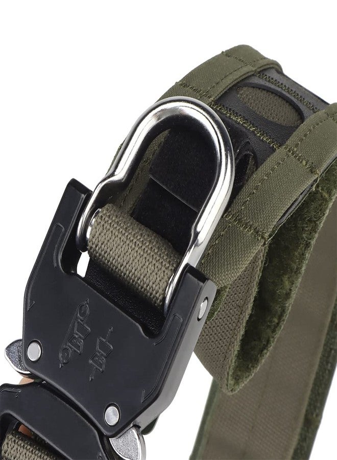 JFFCESTORE Tactical Belts for Men: Quick Release Buckle Battle Molle Outer Belt with Inner Belt - Fixed, Anti-Slip (Green) - Image 4