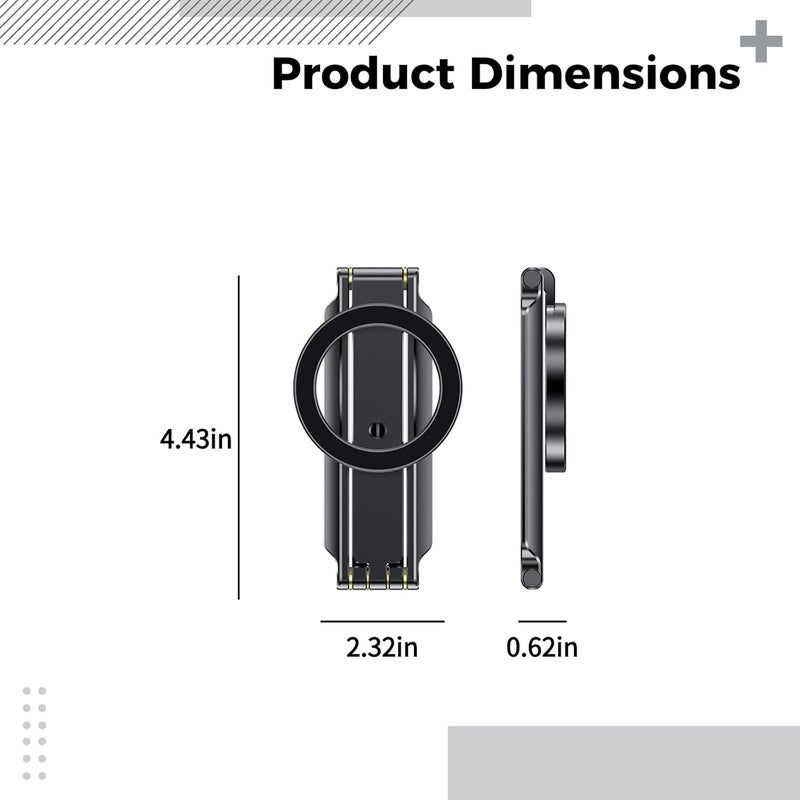 Aluminum Alloy Phone Tripod, Portable, Foldable, Includes Strong Attachment Force Ring, Compatible with iPhone - Image 2
