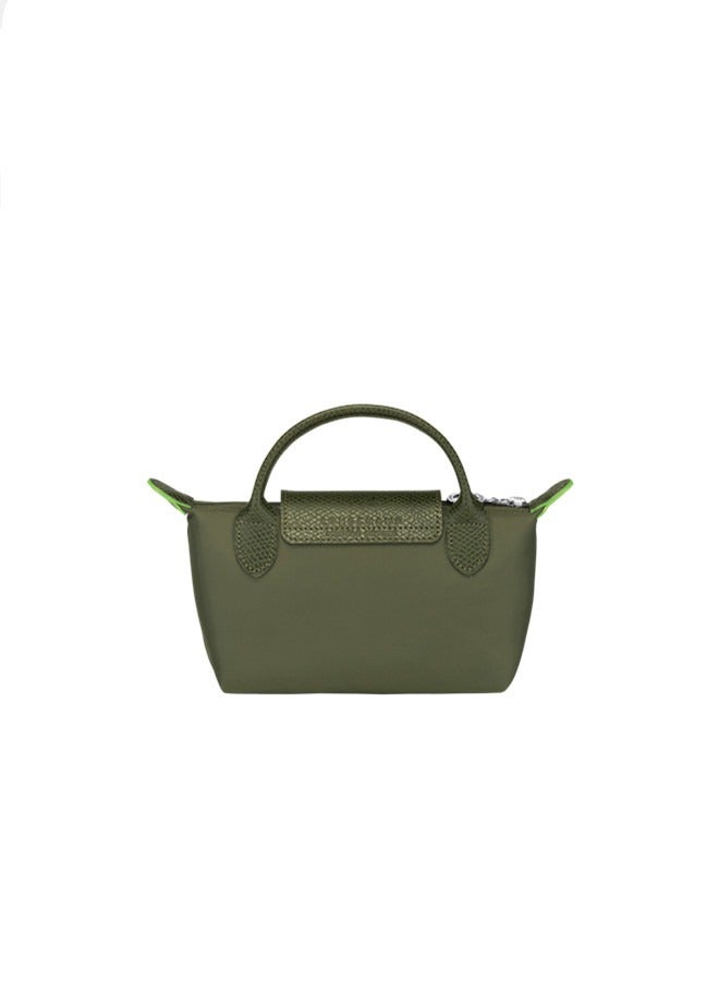 Longchamp Women's Classic Fashion Versatile Mini Makeup Bag Handbag Shoulder Bag Handheld Small Bag Forest Green  - Image 4