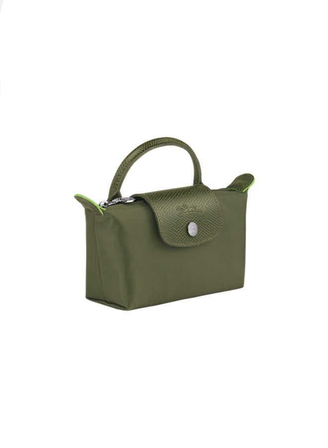 Longchamp Women's Classic Fashion Versatile Mini Makeup Bag Handbag Shoulder Bag Handheld Small Bag Forest Green  - Image 2