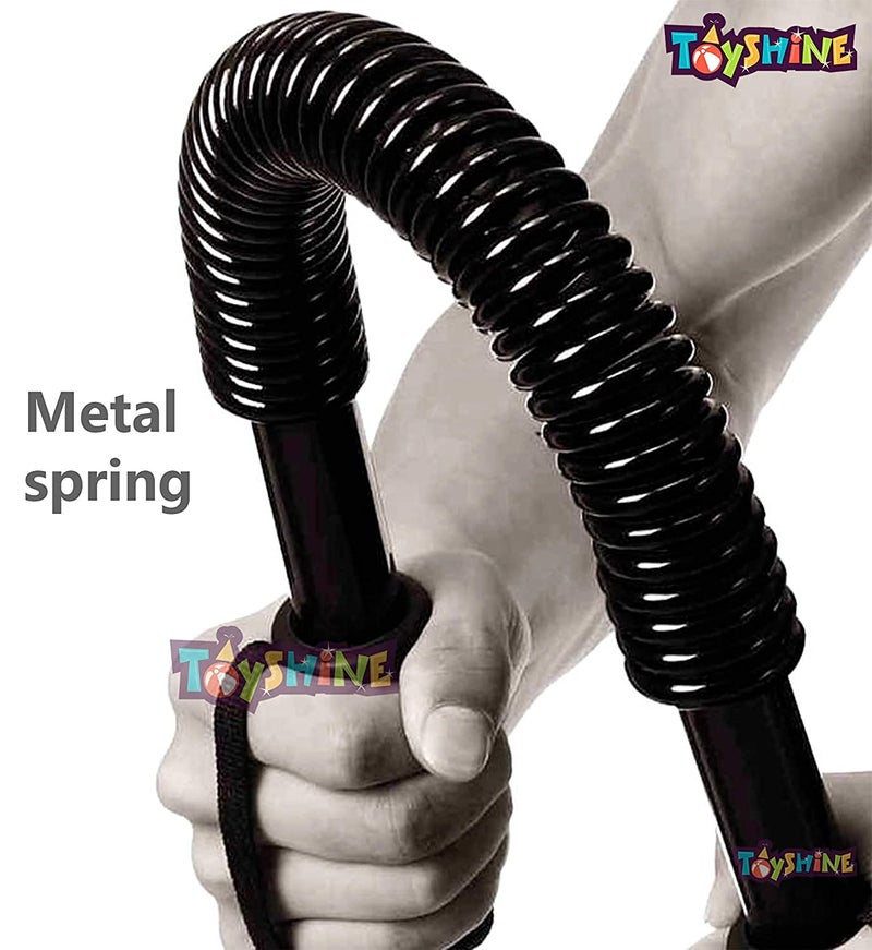 Toyshine Spring Power Twister (20kg) Bar Equipment for Upper Body & arm Strengthening Workout - Black (SSTP) - Image 2