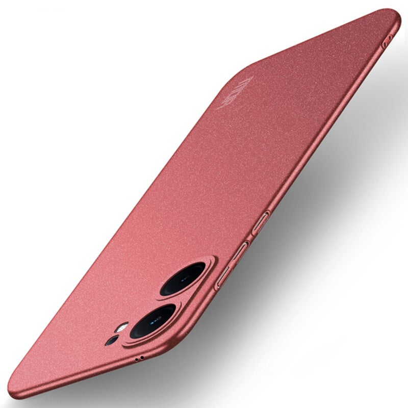 BURAQ Case Cover For vivo iQOO Neo9 / Neo9 Pro MOFI Fandun Series Frosted PC Ultra-thin All-inclusive Phone Case(Red) - Image 1