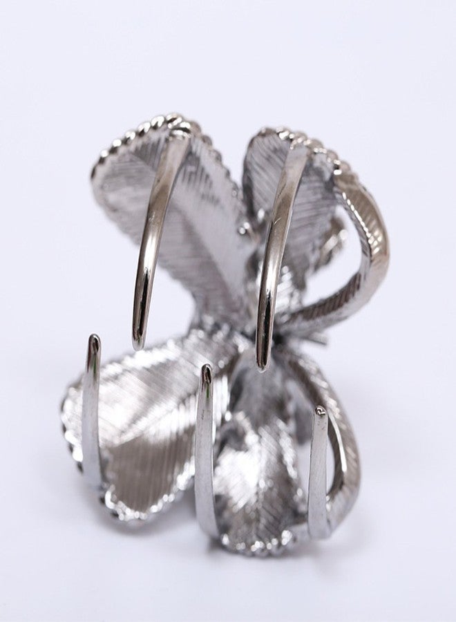 Ruihfas 3Pcs Retro Crystal Rhinestone Butterfly Bangs Clip Bow Hair Claw Gripper for Girls Women 0.78×1.38 inch - Image 5