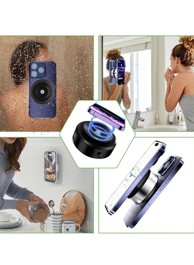 ELTRAZONE Magnetic Suction Phone Holder - Intelligent Car Mount with 360° Adjustable Magnetic Grip (Black) - Image 4