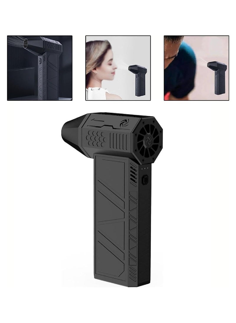 TIGER Compressed Air Duster Dust Blower Jet Dry Mini Blower With Overheating Protection130,000 RPM Air Blower Super Fan Turbo Powered Portable Turbo Fan Vacuum Cleaner Portable Blower Violent Fan Electric Cordless Car Dryer With Carrying Case - Image 3