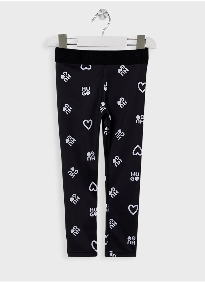 هوجو Kids Logo Aop Leggings