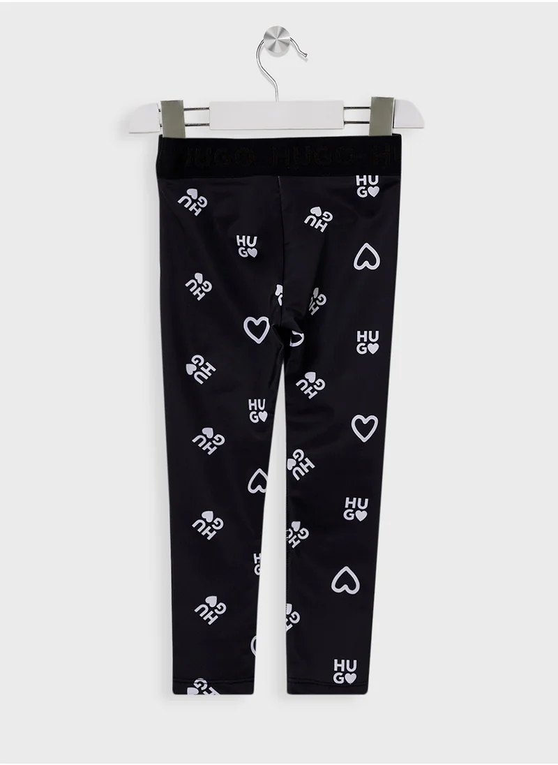 HUGO Kids Logo Aop Leggings