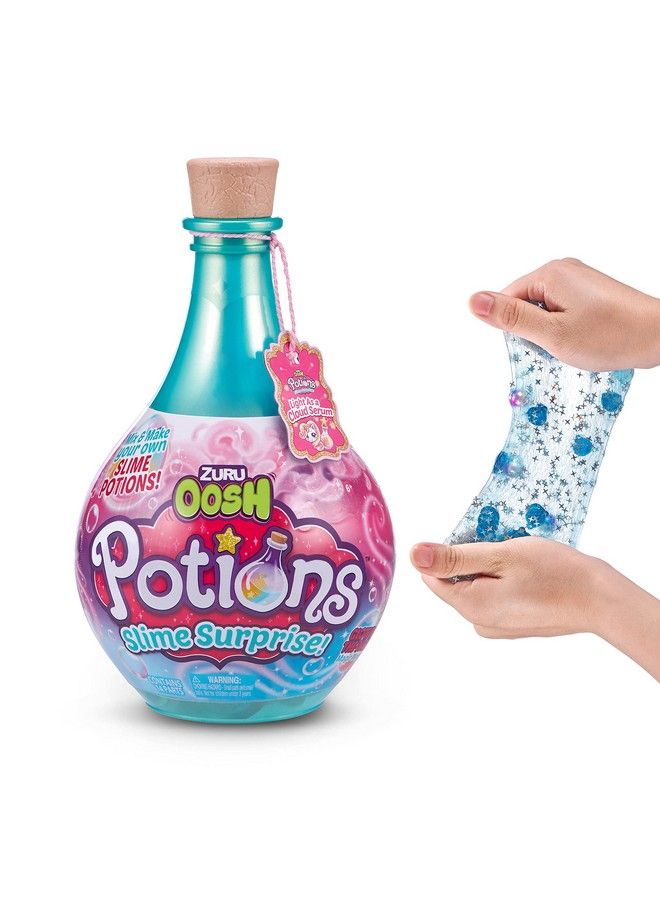 ZURU Oosh Oosh Potions Slime Surprise (Teal) By Zuru Diy Slime Kit With Sparkles Beads Glittler Stress Relief Party Favors Magical Fluffy Putty Slime For Kids And Girls Ages 6+ - Image 1