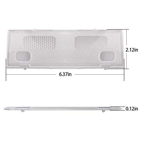 HERCOO Overhead Console Ceiling Cab Dome Lights Cover Lens Clear Frosted Housing for 15911049 Compatible with Chevy Silverado 2007-2014, Pack of 1 - Image 3