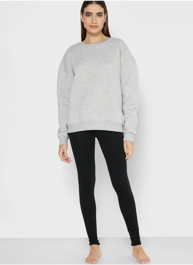 CHELSEA PEERS Crew Neck Loungewear Sweater