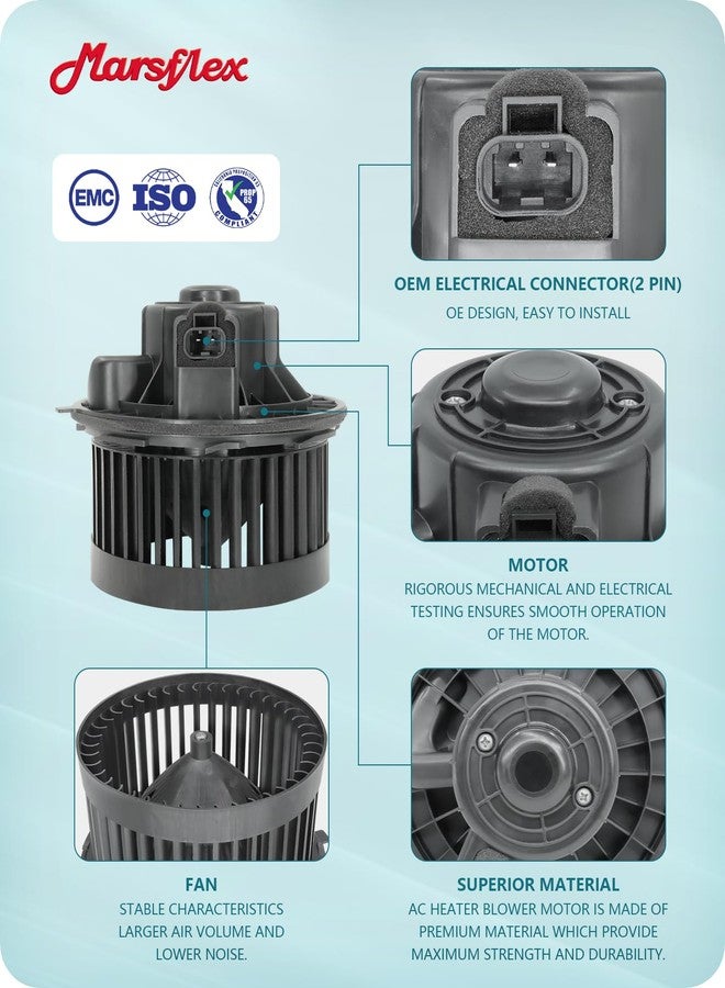 Marsflex Blower Motor Front for Toyota Tundra Camry 4Runner Highlander Venza Avalon 2007 2008 2009 2010 2011 2012 2013 2014 2015 2016 2017 2018, for 2007-2019 Lexus OE: PM9351 75830 871030E040 - Image 5