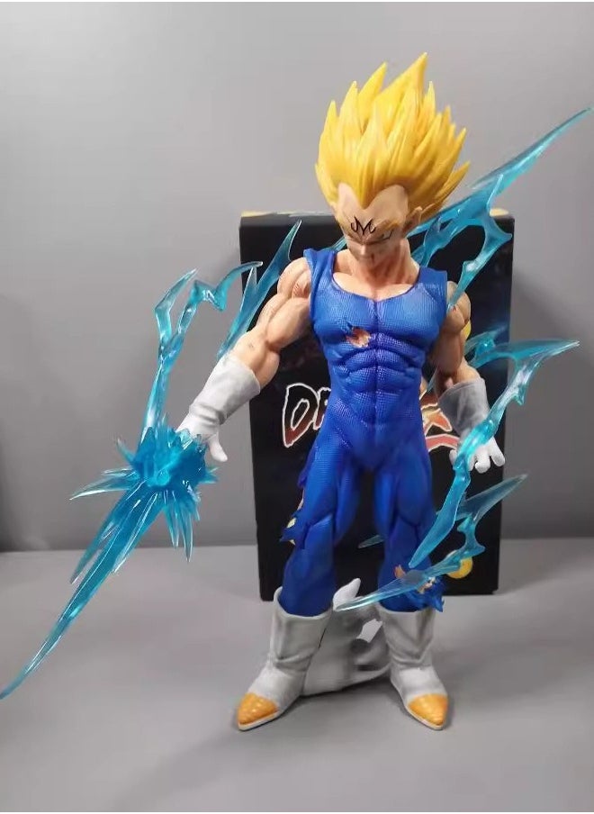 Dragon Ball Z Dragon Ball Vegeta Action Figure Decorative Resin Sculpture Home Decor Statue, Art Figurine Home Ornament Decoration for Office, Living Room, Bedroom, Book Shelf, TV Cabinet, Desktop  - Image 1