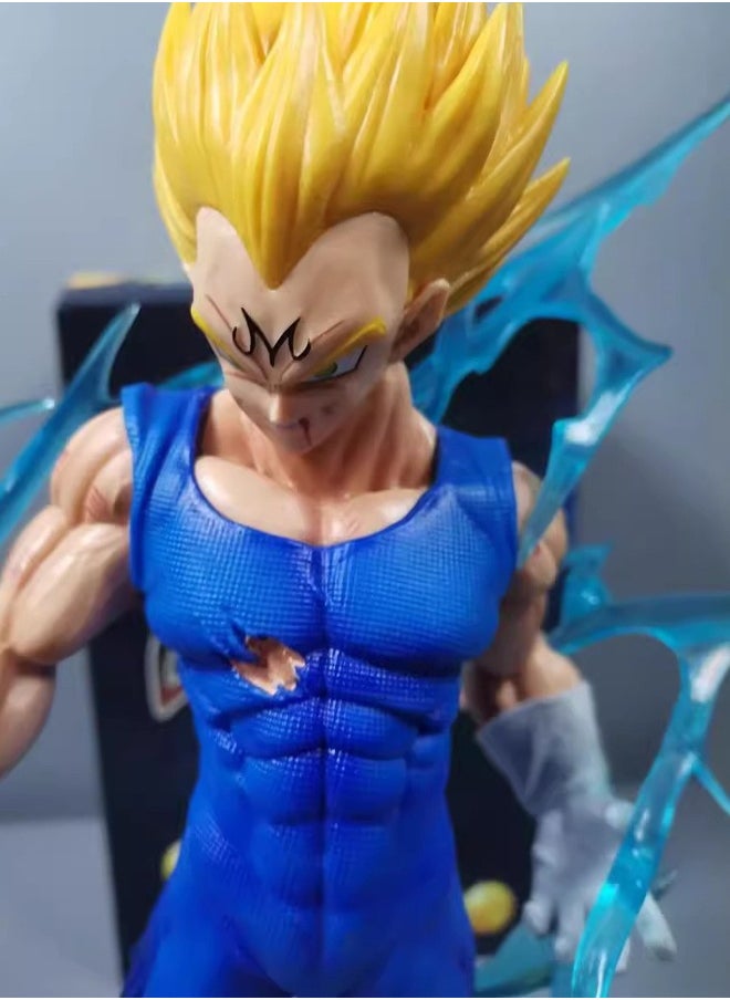 Dragon Ball Z Dragon Ball Vegeta Action Figure Decorative Resin Sculpture Home Decor Statue, Art Figurine Home Ornament Decoration for Office, Living Room, Bedroom, Book Shelf, TV Cabinet, Desktop  - Image 2