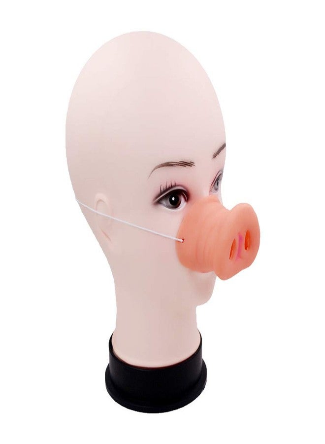 Soochat Pig Nose Snout Accessories with Elastic Band Pig Costume Party Favor Mask for Halloween Props Tricks Toy - Image 2