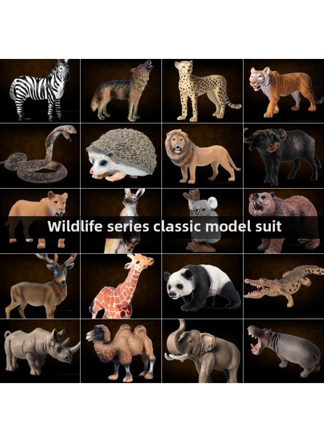 Simulation African Grassland Wildlife Model Set Lion Tiger Hedgehog Camel Crocodile Elephant Ornament Toy-Color:TZA0872 Mini Small Animal Sea, Land And Air 86 Suit - Image 4