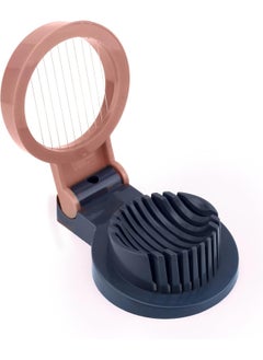 Cuisine Art Abs Egg Cutter With Stainless Steel Wires, Durable And Ergonomic, Light Maroon (Rose)  - Image 1