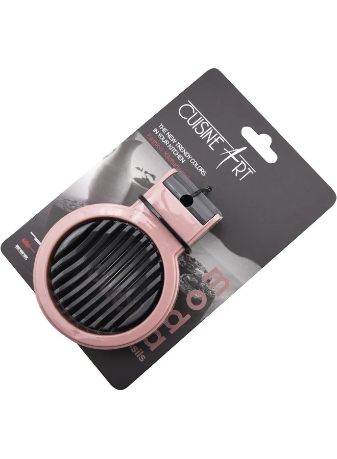 Cuisine Art Abs Egg Cutter With Stainless Steel Wires, Durable And Ergonomic, Light Maroon (Rose)