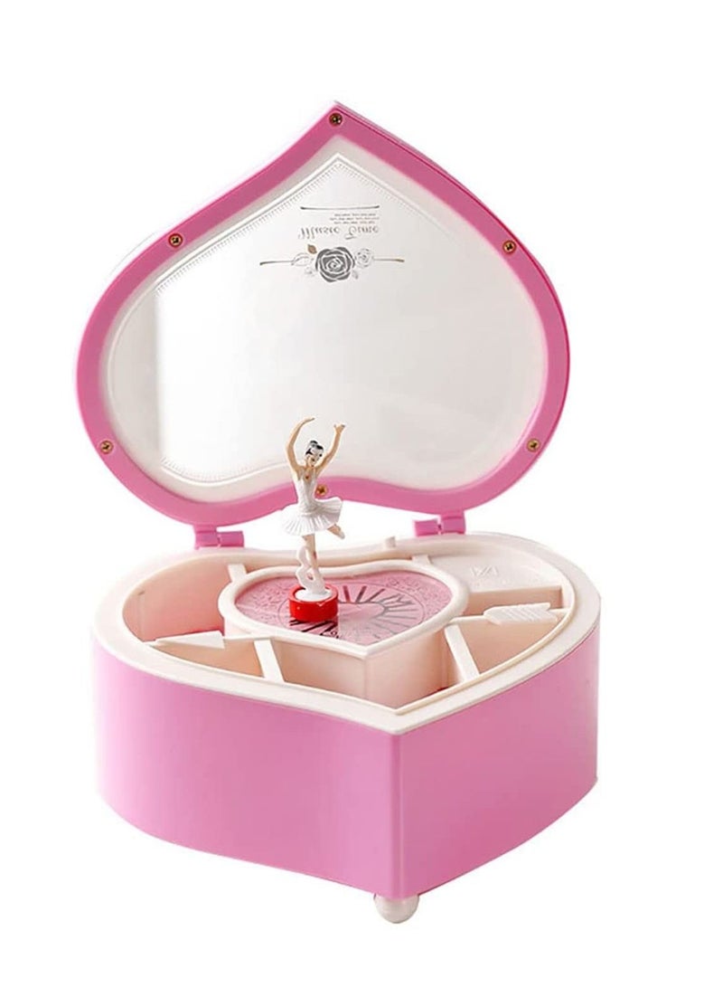 Dancing Ballerina Girls Kids Eid Birthday Gift Music Box (Pink)  - Image 1