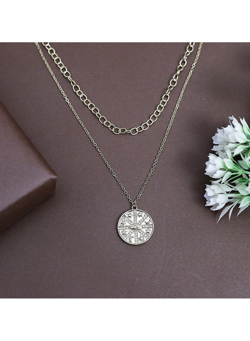 FLUFFY Satar Ball Necklaces Of Fluffy Women's Accessories-Gold  - Image 1