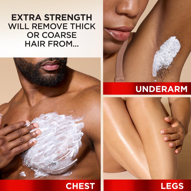 SOFT SHEEN SoftSheen-Carson Magic Razorless Shaving Cream, Depilatory Hair Removal Cream for Body Hair, Extra Strength, Works in 4 Minutes for, 6 oz - Image 3