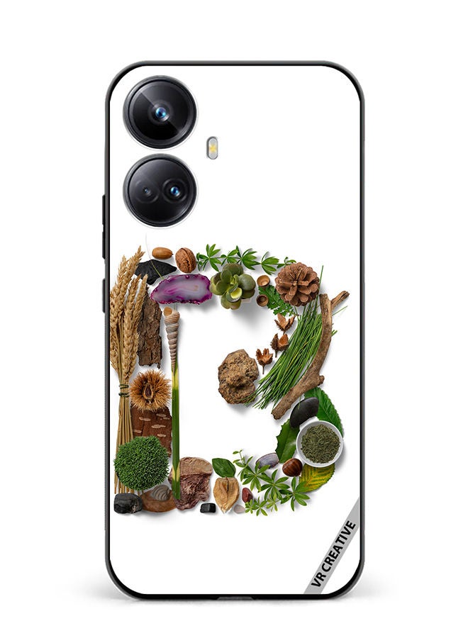 VR CREATIVE Protective Case Cover For Realme 10 Pro Plus Alphabet B Design Multicolour - Image 1