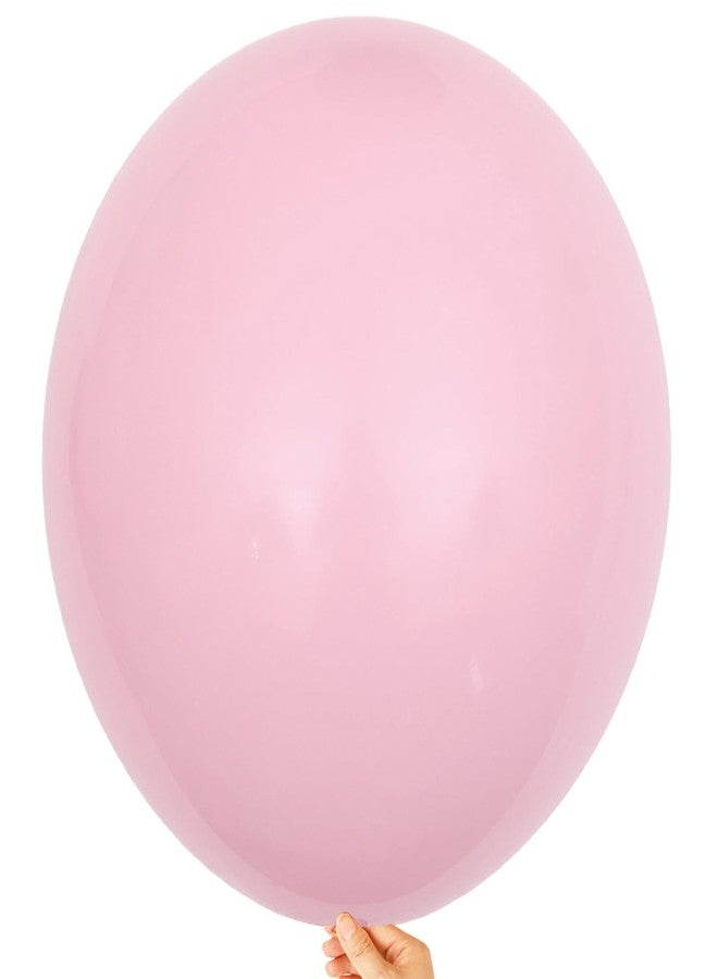KALOR 18 inch Pastel Pink Balloons, 10pcs Thick Latex Round Helium Balloons for Birthday Family Party Wedding Party Baby Shower Decoration Supplies - Image 1