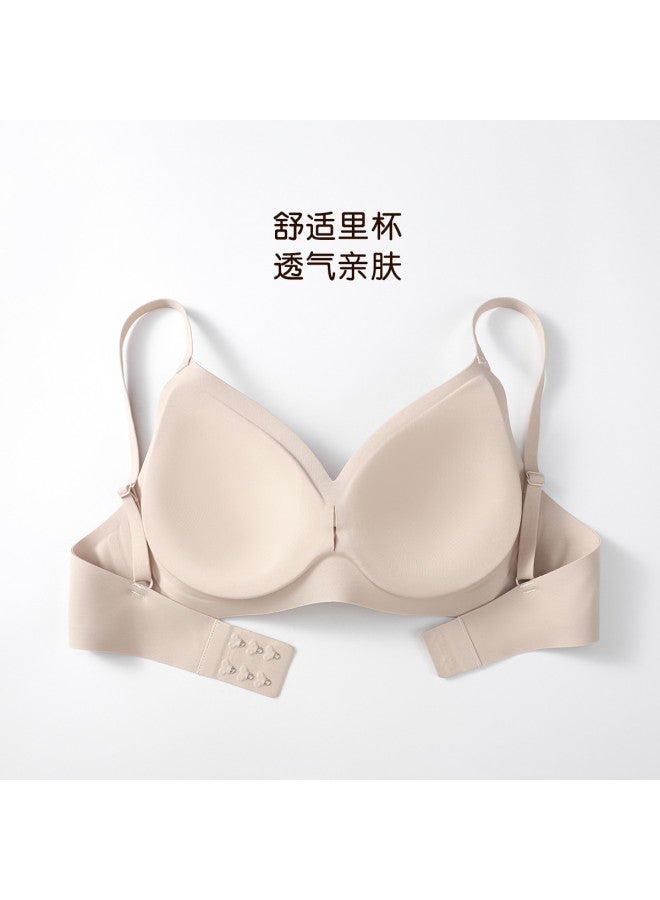 Fenton Enlarging Effectlightweight Nude-feel Women's Camisole Adjustable Seamless Bra With Pretty Back Design - Summer Ice Silk - Image 4