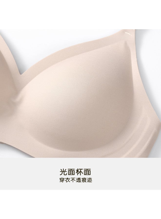 Fenton Enlarging Effectlightweight Nude-feel Women's Camisole Adjustable Seamless Bra With Pretty Back Design - Summer Ice Silk - Image 3