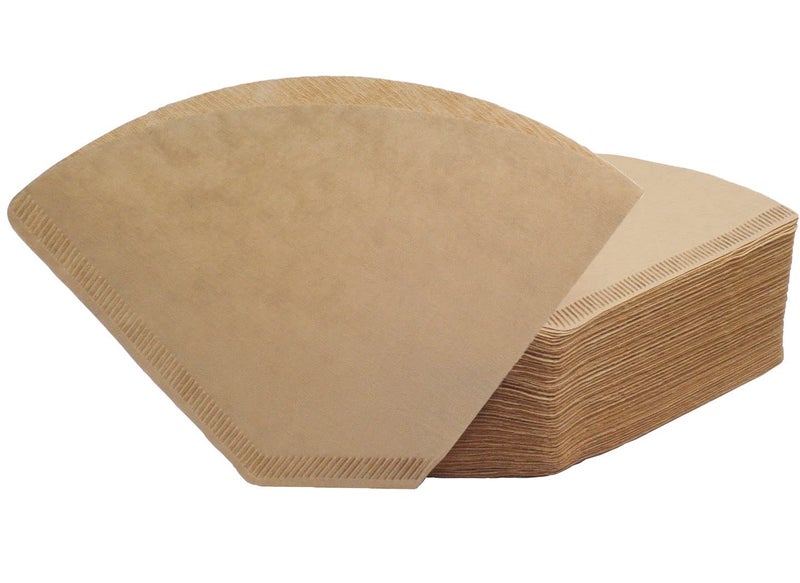 4 Cone Coffee Filter 812 Cup 200 Count Unbleached Natural Paper No Blowout Disposable for Pour Over and Drip Coffee Maker