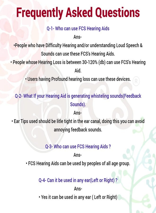 أف سي أس سماعات أذن FCS الاحترافية المحمولة، زوج من السماعات لكلا الأذنين، مناسبة للبالغين وكبار السن، لحالات فقدان السمع من الخفيفة إلى الشديدة (ضمان البائع لمدة 3 أشهر). - Image 2