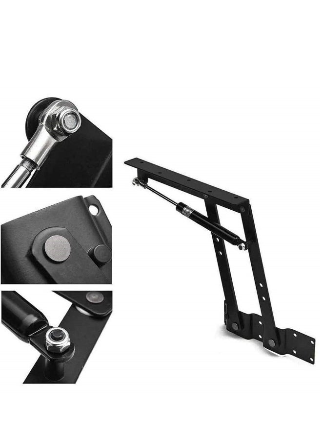 Folding Lift Up Top Hinge for Coffee Tables 50kg 100LB Heavy Duty Adjustable Mechanism Spring Table Top Lifting Frame Perfect for Modern Furniture  - Image 3