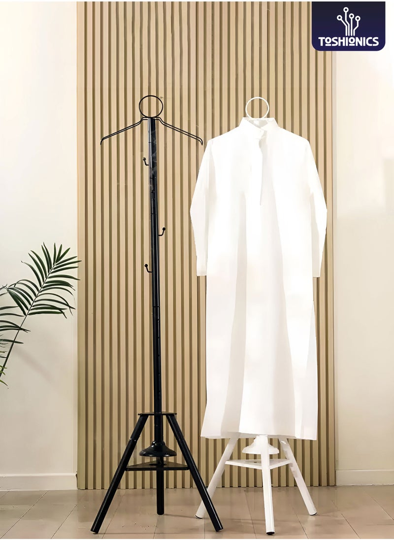 Toshionics Vertical Bakhoor Incense Clothing Steamer Burner Stand for Arabic Abaya and Kandura 183cm Steaming Rack for Clothes Tall Bakhoor Burner for Wardrobe Freshening Traditional Oud Burner for Garments Clothes Perfume Stand with Hooks Incense Steaming Rack for Thobe and Abaya  - Image 2