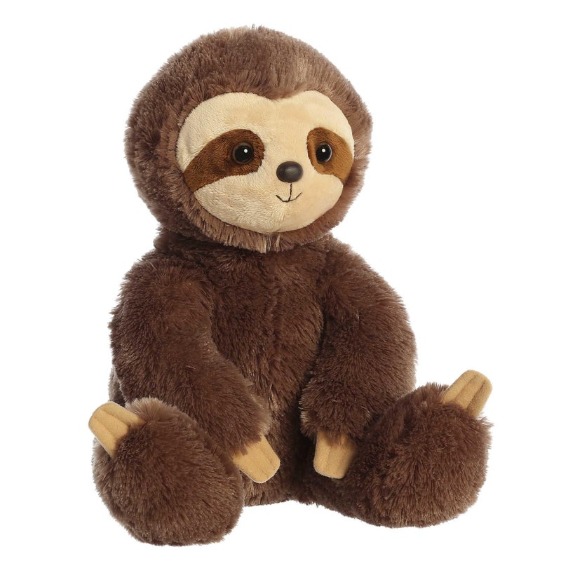 AuroraÂ® Cuddly Sloth Stuffed Animal - Cozy Comfort - Endless Snuggles - Brown 14 Inches - Image 2