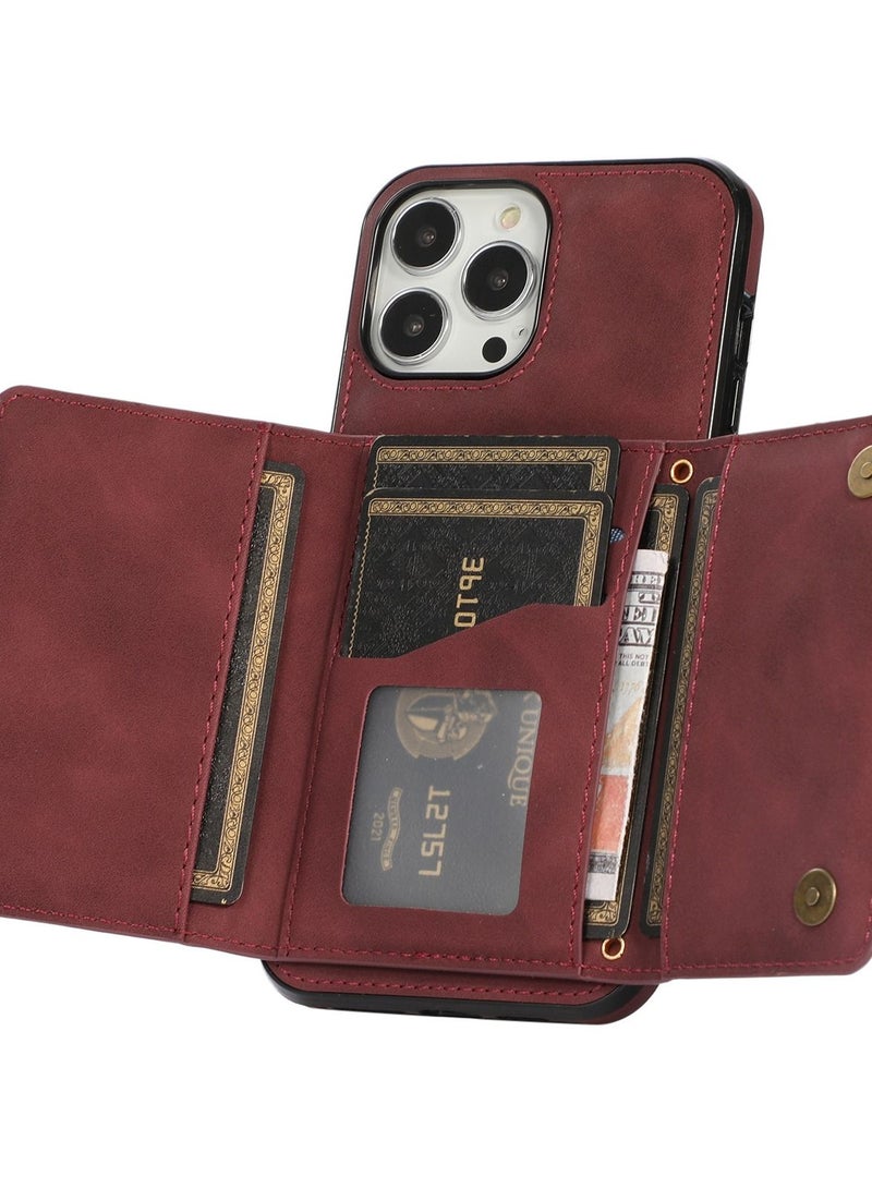 Loquat Suitable For IPhone Card Slot Wallet  Leather Case Card Slot  - Image 2