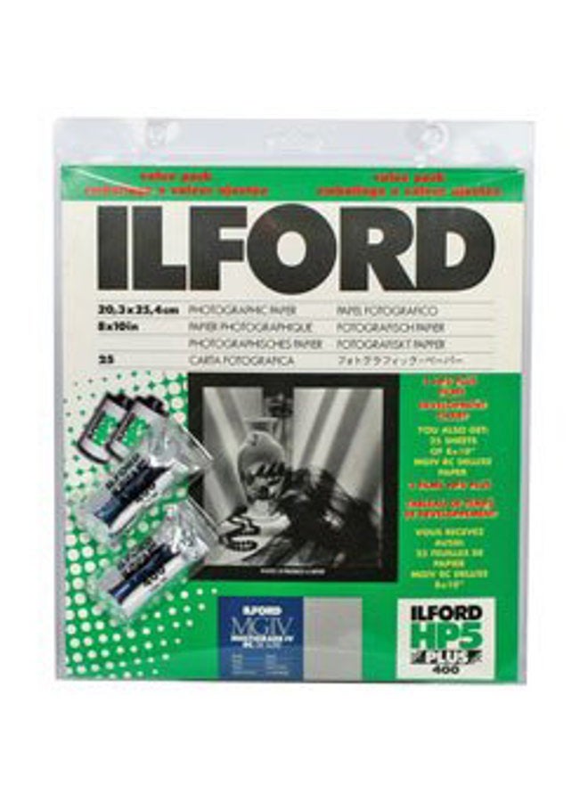 Ilford Multigrade IV MGD.44M Black and White Variable Contrast RC (Resin Coated) Pearl Paper 8x10 Inches - 25 Sheets Value Pack (1858477) - Image 2