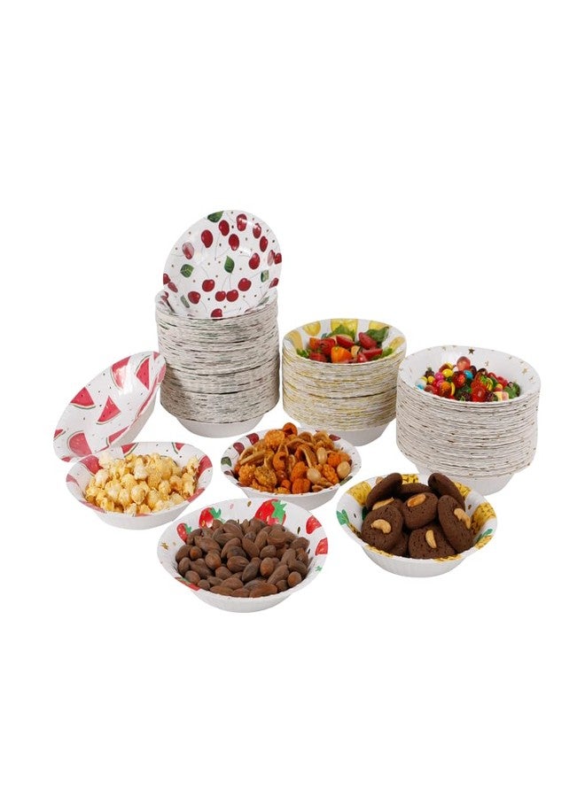 Geeklife 50 pcs Gold Lemon Disposable Paper Bowls,20 oz Large Heavy Duty Party Decorative Serving Bowls for Wedding,Birthday,Baby Shower and Home - Image 4