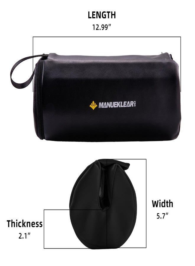 M MANUEKLEAR Hip Thrust Pad for Barbell 3.5" Thick Leather Olympic Barbell Pad for Bench Press Weightlifting Powerlifting (Black) - Image 3