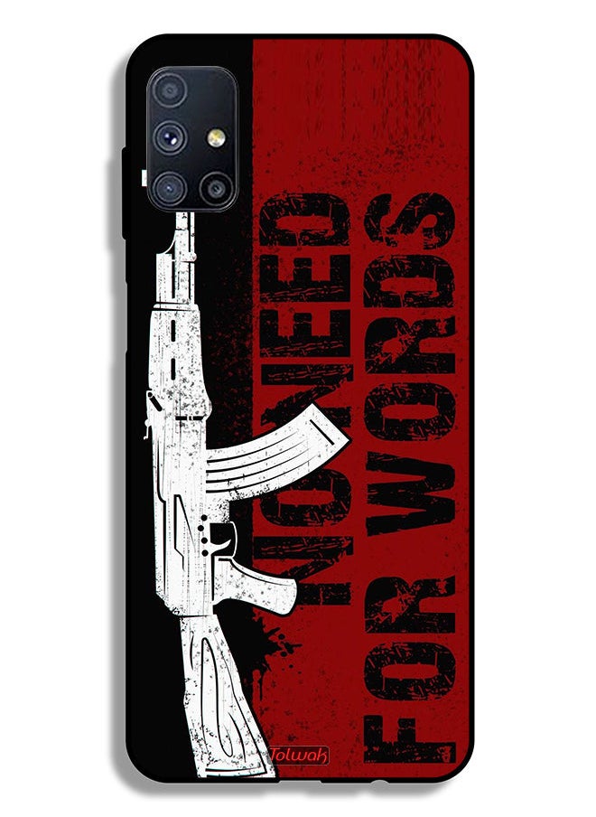 Tolwak Samsung Galaxy M51 Protective Case Cover No Need For Words  - Image 2