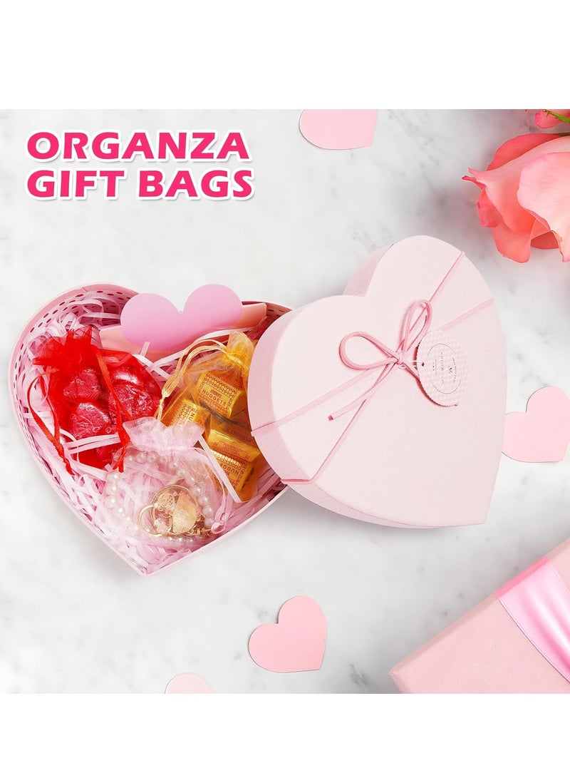 50PCS Premium Sheer Organza Bags, White Wedding Favor Bags with Drawstring, 7*9 CM Jewelry Gift Bags for Party, Jewelry, Festival, Makeup Bags, Net Gift bags, Good Bags - Image 5