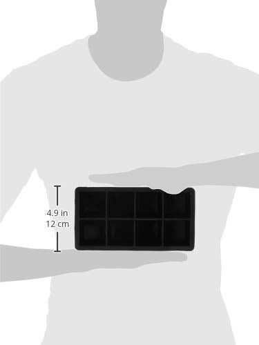 Home-Complete Large Ice Cube Tray, Double Pack, Black - Image 3