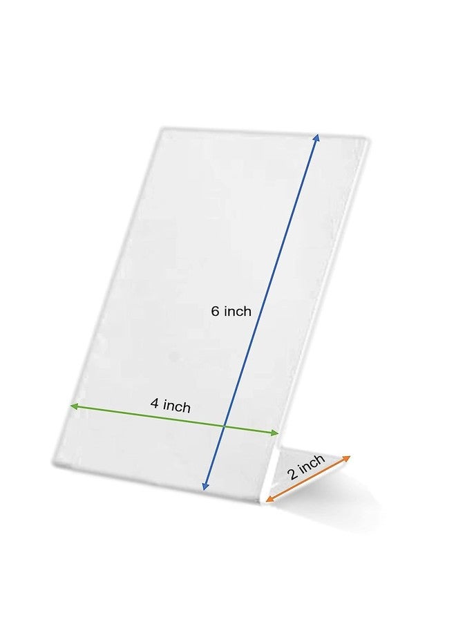 CPI A6 Acrylic QR Code Display Stand | (A6, Portrait) 6X4 INCHES | Pack of 10 | 3MM CAST Acrylic - Image 2