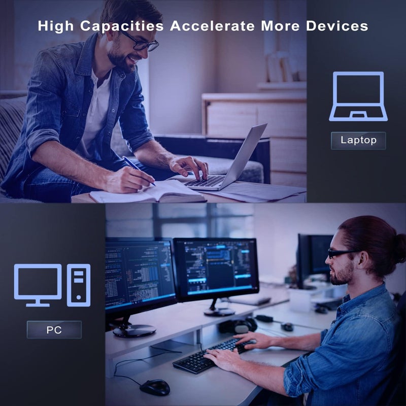1TB SSD داخلي صلب، 3D NAND 2.5 بوصة SATA III داخلي SSD، سرعة تصل إلى 550 ميجابايت/ثانية، أداء محسّن لأجهزة الكمبيوتر المحمولة وألعاب الكمبيوتر - Image 4