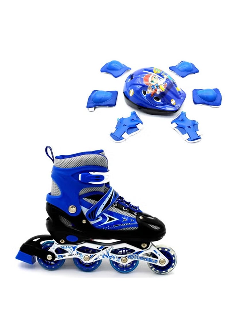 DubaiGallery Retractable Technical Skateboarding, Kids Roller Shoes Single Wheels, Roller skating shoes, Unisex Kids Fitness Shoes - Image 1