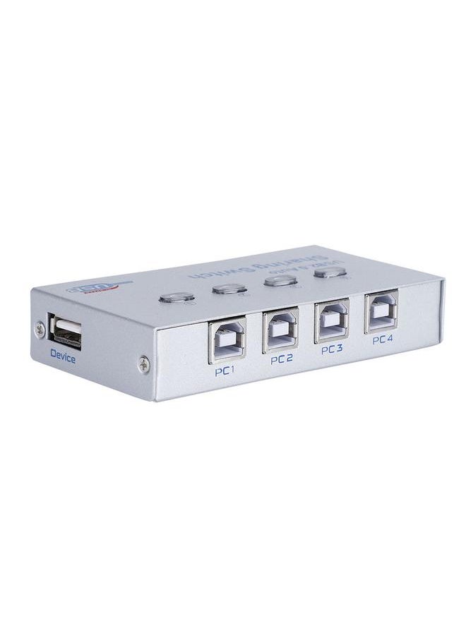 Thoraya PC Computer USB 2.0 Auto / Manual Sharing Switch Hub 4 Port Adapter for Printer Scanner Plotter  - Image 2
