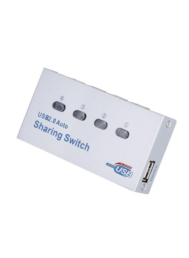 Thoraya PC Computer USB 2.0 Auto / Manual Sharing Switch Hub 4 Port Adapter for Printer Scanner Plotter  - Image 5