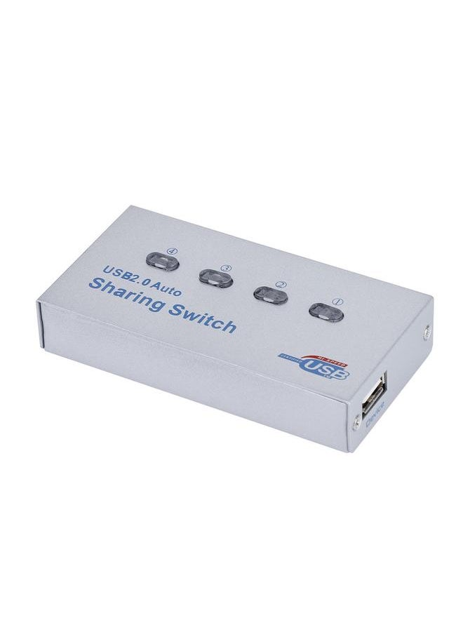 Thoraya PC Computer USB 2.0 Auto / Manual Sharing Switch Hub 4 Port Adapter for Printer Scanner Plotter  - Image 4