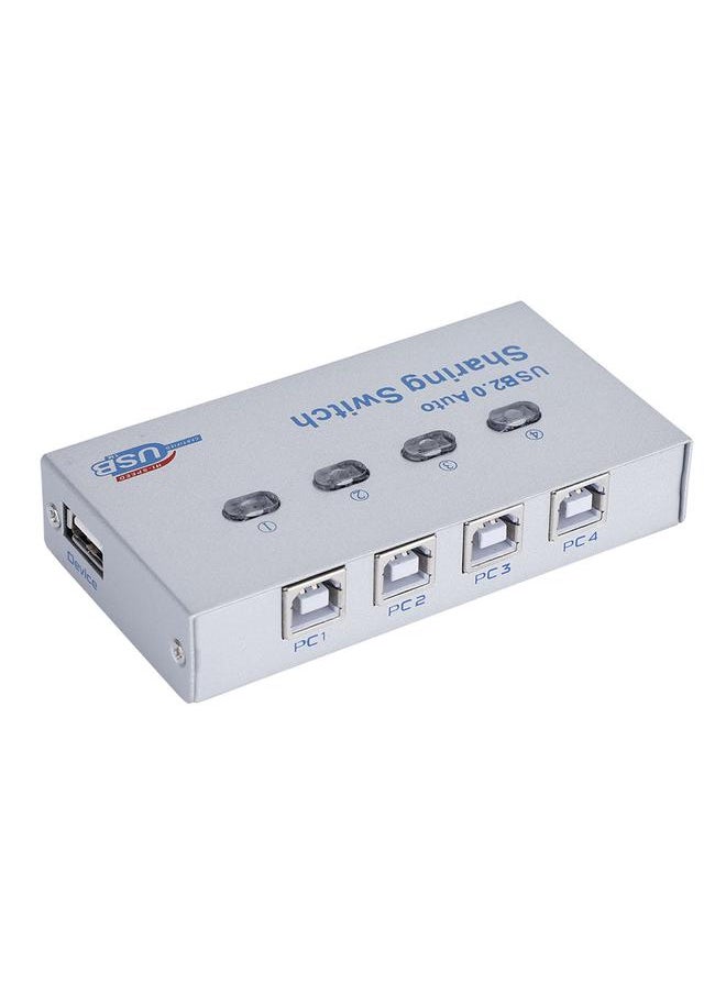 Thoraya - PC Computer USB 2.0 Auto / Manual Sharing Switch Hub 4 Port Adapter for Printer Scanner Plotter - Image 1