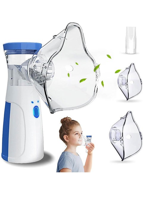 Portable Nebulizer Machine Mini Vaporizers USB Rechargeable Handheld Mesh Inhaler Two Ways To Use For Adults And Children