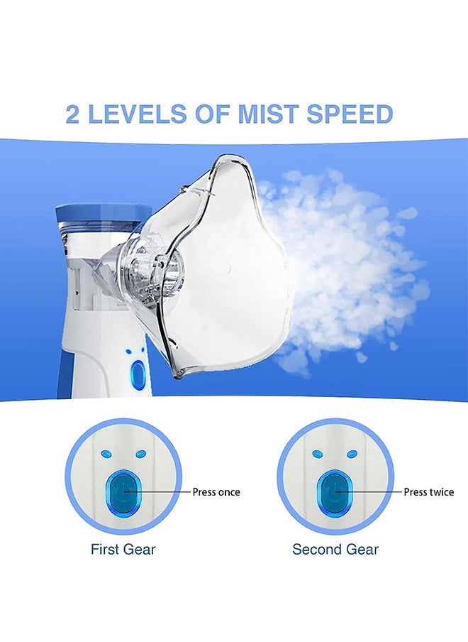 Portable Nebulizer Machine Mini Vaporizers USB Rechargeable Handheld Mesh Inhaler Two Ways To Use For Adults And Children