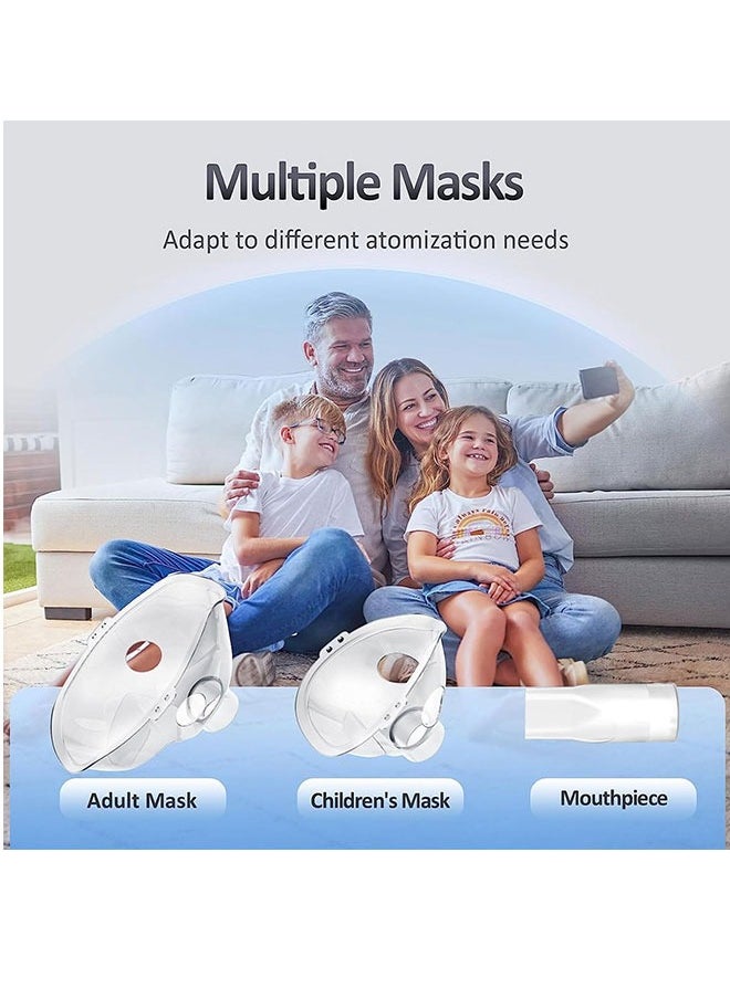 Portable Nebulizer Machine Mini Vaporizers USB Rechargeable Handheld Mesh Inhaler Two Ways To Use For Adults And Children